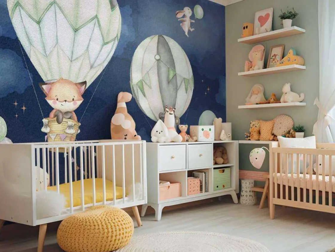 vliegende_dieren_groen_3.webp Best Vliegende dieren groen Babykamer | Dieren