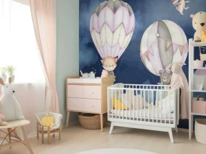 Fashion Vliegende dieren roze Babykamer | Dieren