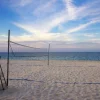 Outlet Volleybalveld op het strand fotobehang Tienerkamer