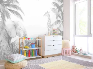 Discount Vrolijke jungle dieren Kinderkamer