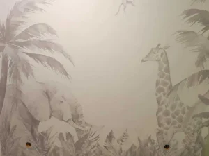Discount Vrolijke jungle dieren Kinderkamer
