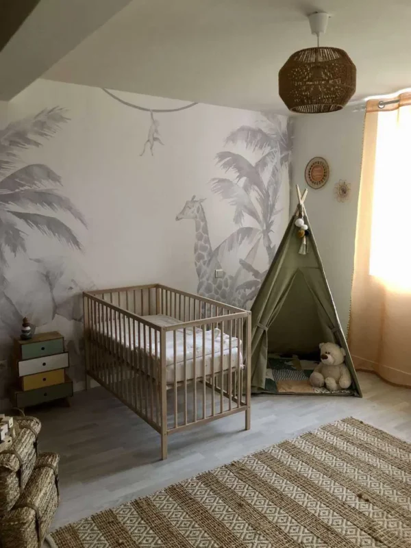 Discount Vrolijke jungle dieren Kinderkamer
