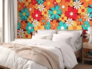 Sale Vrolijke retro bloemen Bloemen