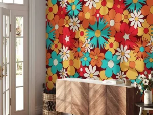 Sale Vrolijke retro bloemen Bloemen