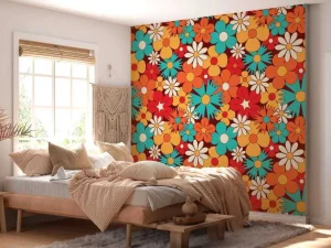 Sale Vrolijke retro bloemen Bloemen