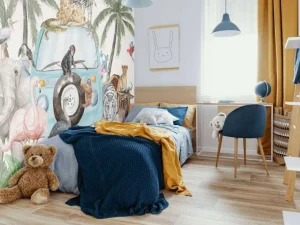 Online Vrolijke tropische dieren Kinderkamer