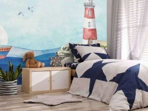 Fashion Vuurtoren op rotsen Kinderkamer