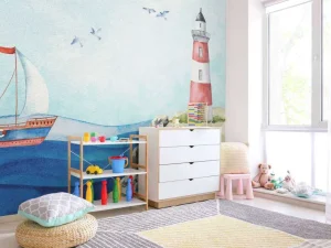 Fashion Vuurtoren op rotsen Kinderkamer
