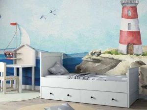 Fashion Vuurtoren op rotsen Kinderkamer
