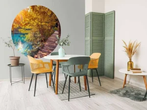 Sale Wandeling door de jungle fotobehang Bloemen