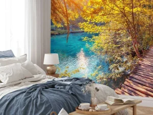Sale Wandeling door de jungle fotobehang Bloemen