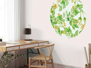 New Waterverf gebladerte Bloemen