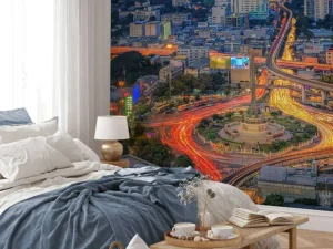 New Wegen in Bangkok fotobehang Architectuur