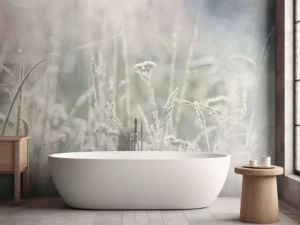 Clearance Weide planten in de zon met een wazige achtergrond fotobehang Slaapkamer | Bloemen