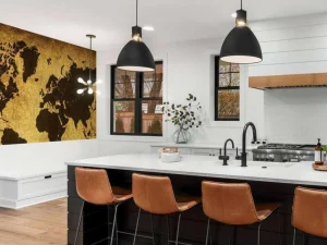 Clearance Wereldkaart in oude stijl fotobehang Hobbykamer