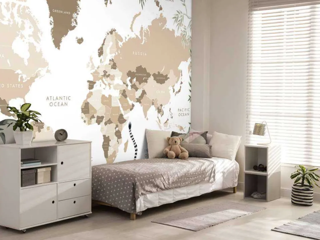 wereldkaart_met_jungle_di_8.webp Outlet Wereldkaart met jungle dieren Kinderkamer