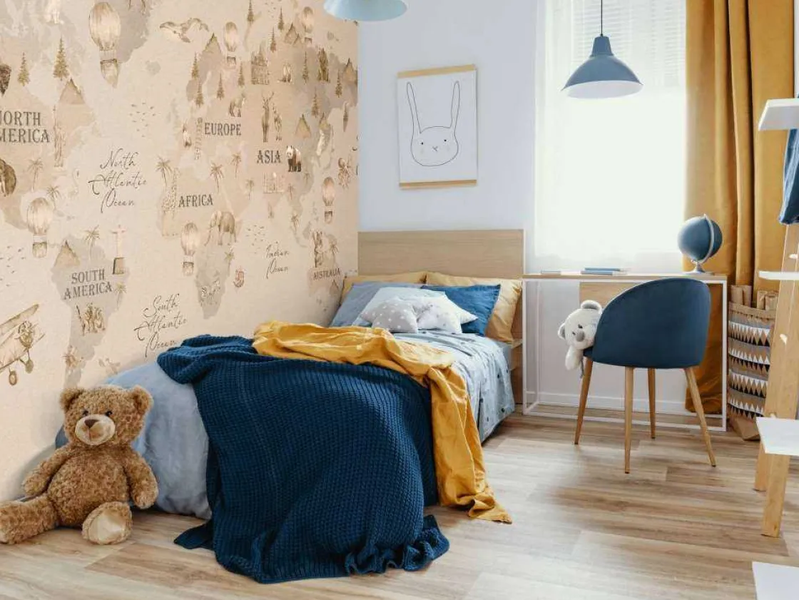 wereldkaart_met_verschill_1-1.webp Online Wereldkaart met verschillende dieren taupe Kinderkamer