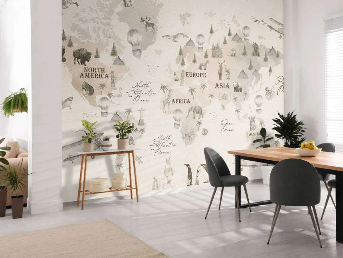 wereldkaart_met_verschill_10.webp Discount Wereldkaart met verschillende dieren off-white Kinderkamer