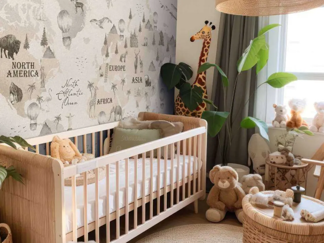 wereldkaart_met_verschill_7.webp Discount Wereldkaart met verschillende dieren off-white Kinderkamer