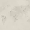 Hot Wereldkaart sketch groen Kinderkamer | Dieren
