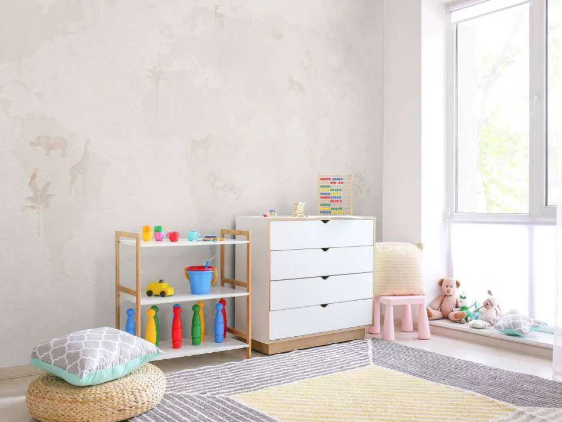 wereldkaart_sketch_taupe_4.webp Sale Wereldkaart sketch taupe Kinderkamer | Dieren