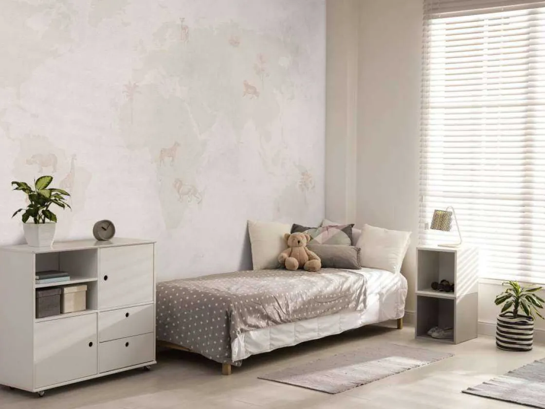 wereldkaart_sketch_taupe_5.webp Sale Wereldkaart sketch taupe Kinderkamer | Dieren