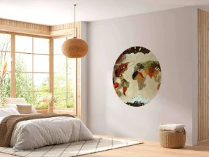 Hot Wereldkaart van kruiden fotobehang Keuken