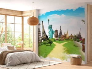 New Wereldwijde bezienswaardigheden fotobehang Architectuur