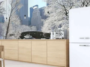 Fashion Winter in New York fotobehang Architectuur