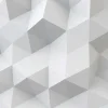 New Wit veelhoekig geometrisch oppervlak fotobehang Computerkamer