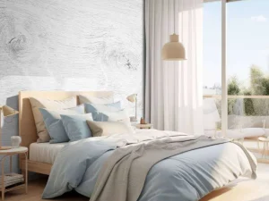 Best Witte houtstructuur fotobehang Gang | Oppervlakten