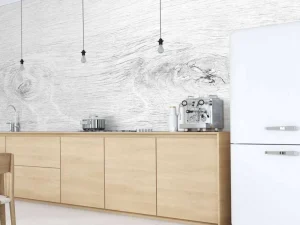 Best Witte houtstructuur fotobehang Gang | Oppervlakten