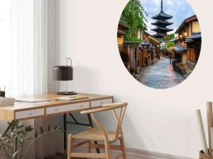 Hot Yasaka Pagoda in de ochtend fotobehang Architectuur