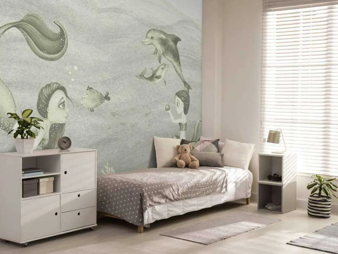 zeemeerminnen_wereld_in_g_5.webp Fashion Zeemeerminnen wereld in groen Kinderkamer | Dieren