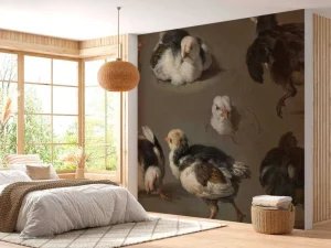 Best Zeven kuikens fotobehang Kunst & Design