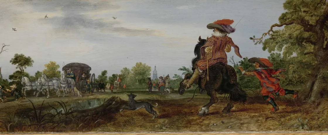 zomer_door_adriaen_van_de_0.webp New Zomer door Adriaen van de Venne fotobehang Kunst & Design