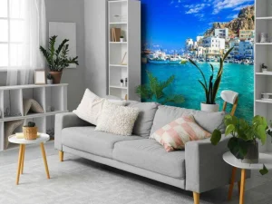 Fashion Zomer op een Grieks eiland fotobehang Transport | Architectuur