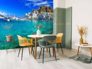 Fashion Zomer op een Grieks eiland fotobehang Transport | Architectuur