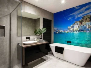 Fashion Zomer op een Grieks eiland fotobehang Transport | Architectuur