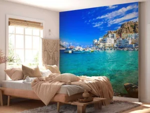 Fashion Zomer op een Grieks eiland fotobehang Transport | Architectuur