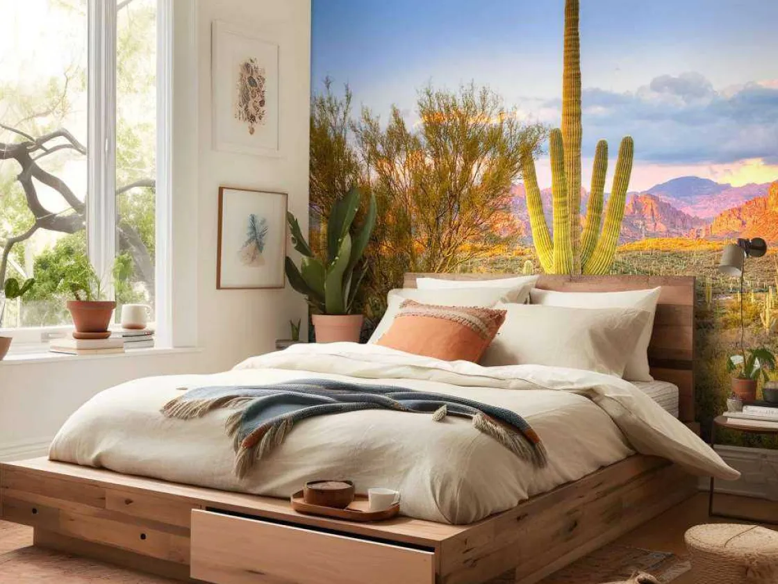 zonsondergang_in_een_step_1.webp Discount Zonsondergang in een steppe fotobehang Tienerkamer | Bloemen