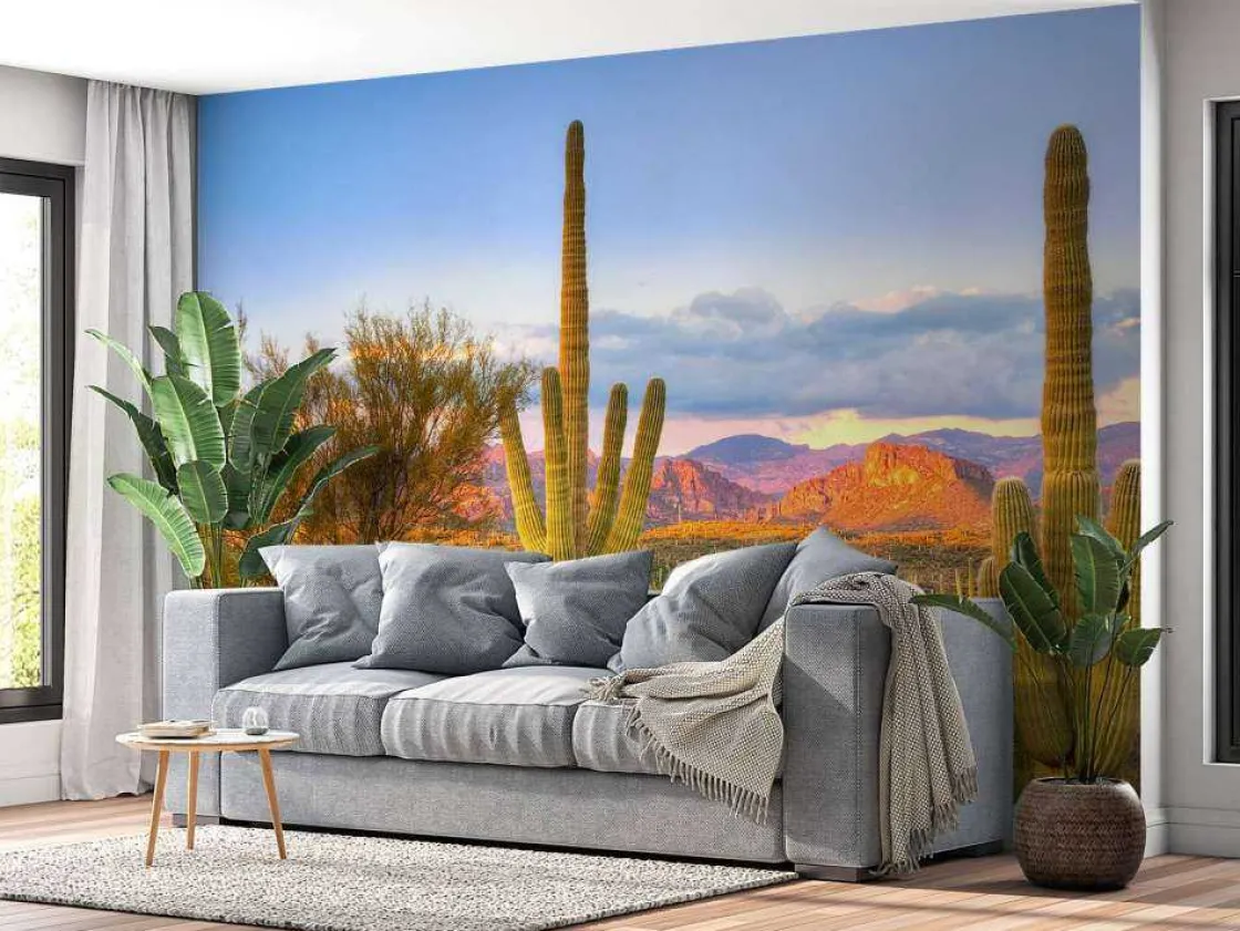 zonsondergang_in_een_step_10.webp Discount Zonsondergang in een steppe fotobehang Tienerkamer | Bloemen