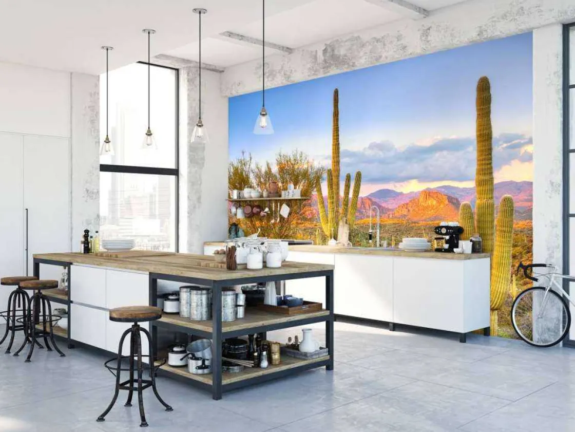 zonsondergang_in_een_step_5.webp Discount Zonsondergang in een steppe fotobehang Tienerkamer | Bloemen