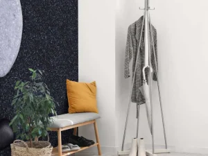 Clearance Zwarte stenen met grijze hartvormige steen fotobehang Keuken | Gang